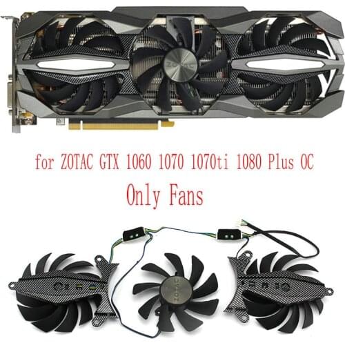 Original for ZOTAC GTX1060 GTX1070 GTX1070ti GTX1080 Plus OC Graphics card cooling fan GA92S2U DC12V 0.46A Only Fans