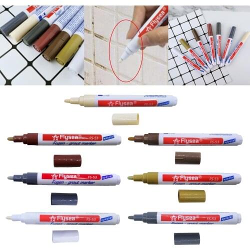Waterproof Tile Pen Wall Grout Restorer Marker Repair Marker Grout Filler Pen, Restoring Tile Grout Wall for Bathrooms Kitchen