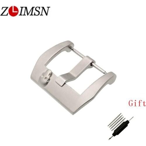 ZLIMSN Skull Buckle Stainless Steel Clasp 22 24mm Silver Watchband Button Buckles Replacement Watch Accessories Relojes Hombre