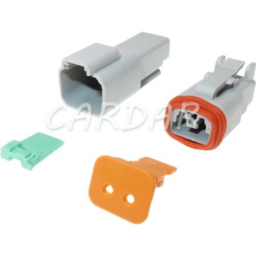 1 Set 2 Pin DT04-2P AT04-2P DT06-2S AT06-2S DT Series Waterprooof Auto Plug Car Connector For Deutsch