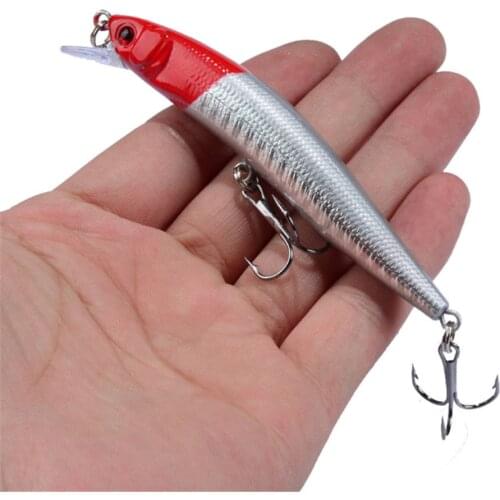 1 PCS 10cm/8.3g 10 Colors Hard Bait Minnow Fishing lures Peche Bass Trolling Artificial Hard Bait Crankbait Carp Fishing Tackle
