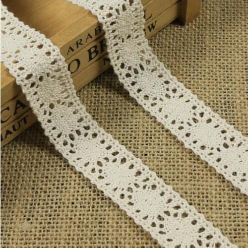 10Yards 1'' Wide Braided Cotton Lace Trim For DIY Sewing Curtain Craft Decorative Z343