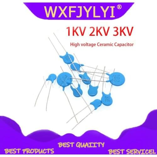 20pcs High voltage Ceramic Capacitor 1KV 2KV 3KV 5PF 30PF 47PF 56PF 100PF 220PF 1NF 2.2NF 3.3NF 4.7NF 10NF 100NF 471 222 223 103