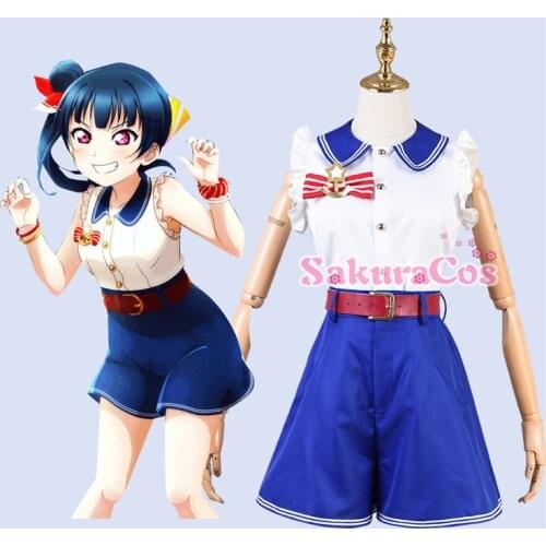 2019 LoveLive!Sunshine!! Aqours 6th anniversary not awakened Tsushima Yoshiko Dress Halloween Cospaly Costume