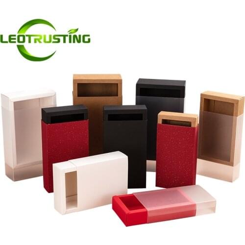 Leotrusting 10pcs High Quality Gift Paper Folding Box DIY Mixed Paper Packaging Box Handmade Wedding Party X-mas Gift Paper Box
