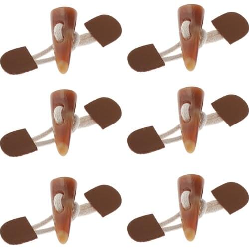 6 Pairs Sew Om Horn Toggle Closures Sewing Buttons For Coat Jacket Duffle