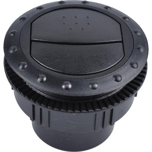 60mm Car RV ATV A/C Air Conditioning Vent Outlet Tab Clip Rotating Interior Round Ceiling ABS Plastic