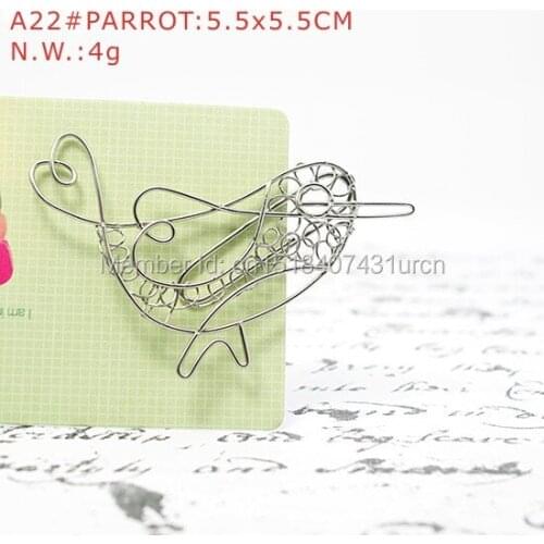 A22 PARROT PAPER/NOTE CLIP PRACTICAL/NOVELTY/CREATIVE STAINLESS HAND-MADE ART CRAFTS WEDDING&BIRTHDAY&HOME&OFFICE&GIFT&PRESENT