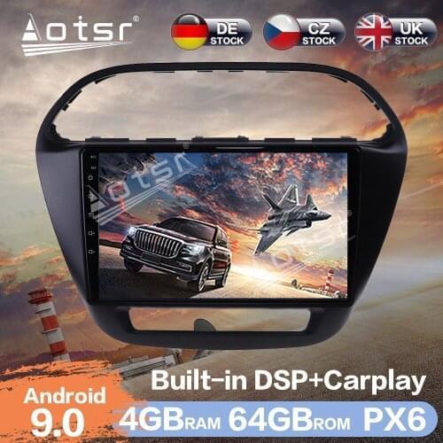 Aotsr Android 9.0 4 + 64GB Car Radio Player GPS Navigation DSP For TATA TIAGO Auto Stereo Video HD Multimedia Player Head Unit