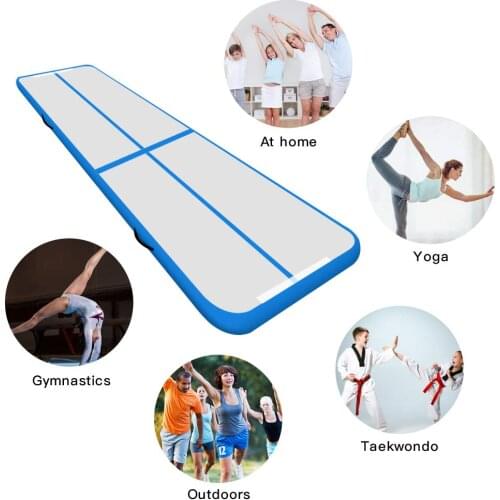 Free Shipping 3m/4m/5m*1m*0.2m Inflatable Gymnastics Airtrack Floor Tumbling Air Track For Kids Adult One Free electronic Pump