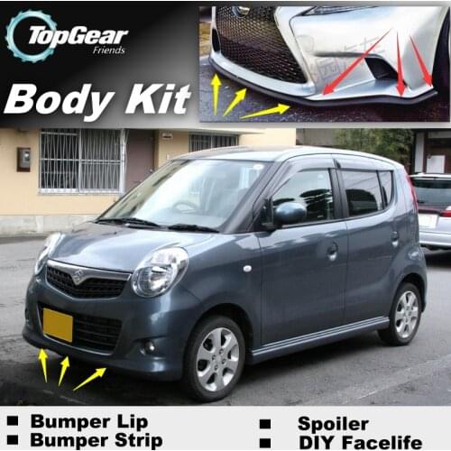 Bumper Lip Deflector Lips For Suzuki MR Wagon / Karimun Estilo Front Spoiler Skirt For Friends Car Tuning / Body Kit / Strip
