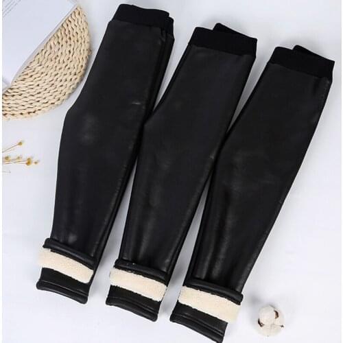 Kids Velvet Leather Leggings For Girl Leggins Toddler Baby Pants Childrens Legging Girls Pant Kid Thermo Girls' Jeggings Winter