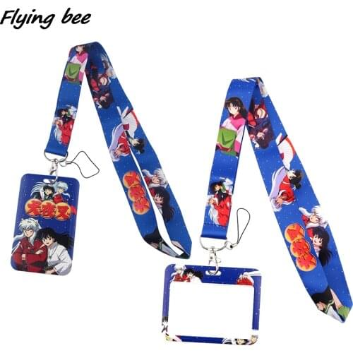 Flyingbee X1969 Anime Cool Figure Lanyard Card Holder Student Hanging Neck Mobile Phone Lanyard Badge Subway Access Card Holder