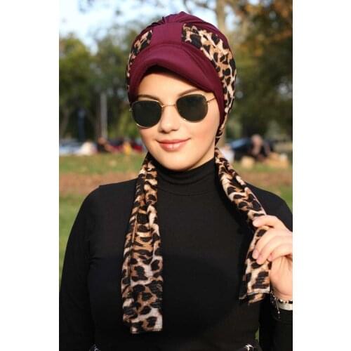 Leopard Scarf Hat Design Ready Made Turban