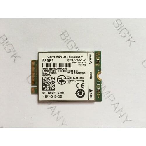 JINYUSHI For Free shipping 68DP9 WWAN 3G Card For Dell Venue 8 and 11 Pro# EM8805 WWAN - HSPA+ NGFF DW5570