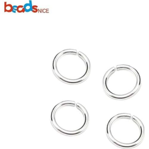 Beadsnice 925 Sterling Silver Open Jump Rings DIY Jewelry Findings Split Jump Rings Jewelry Making Wholesale Jewelry ID25629