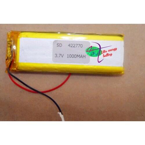 Best battery brand Size 422770 3.7V 1000mah Lithium polymer Battery with Protection Board For Bluetooth GSP Digital Products