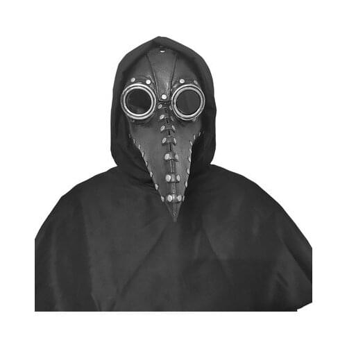Unisex Halloween Robe Hooded Cloak Costume Cosplay Monk Suit Adult Role-playing Decoration Clothing Plague Doctor Bird Mask hot