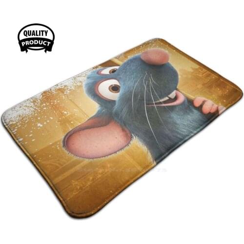 Twotik 2007 American Comedy Movie Rat A Too Ee 3D Soft Non-Slip Mat Rug Carpet Foot Pad Cover Ratatouille Computer Animated Film