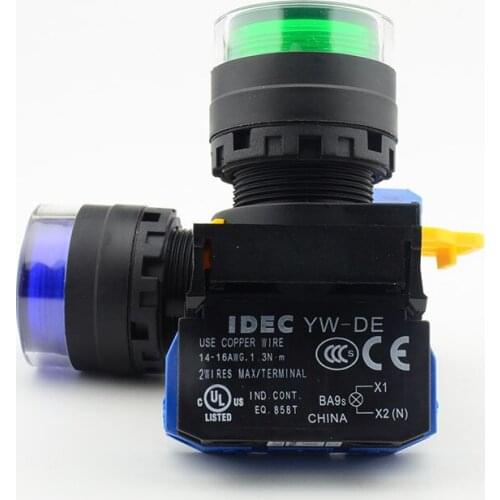 New Original Push Button Switch YW1L-MF2E10Q4G R（YW-DE）22MM