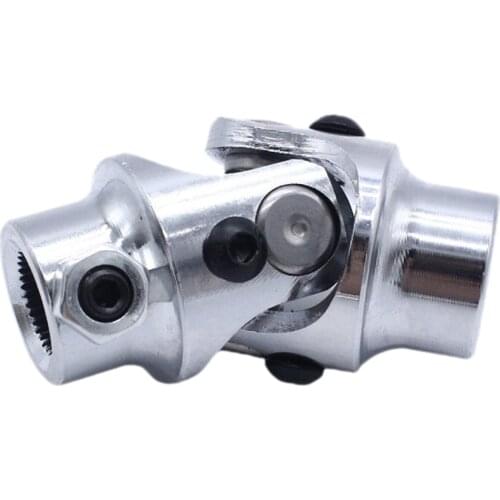 Round Coated Single Steering Shaft Column Universal U Joint 3/4"-36 Spline 3/4" DD Working Angle 38° Degree Replace Automotive