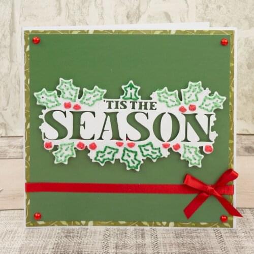 Panalisacraft Christmas Season words Metal Cutting Dies Stencils for DIY Scrapbooking/album Decorative Embossing DIY Paper Cards