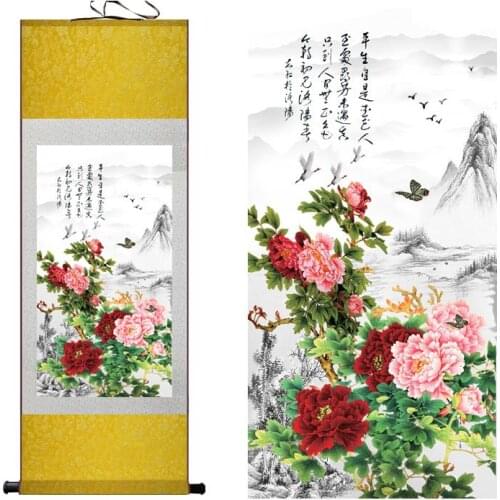 Birds and flowers art paintings Chinese art painting buttlefly and flowers. high quality traditional art painting