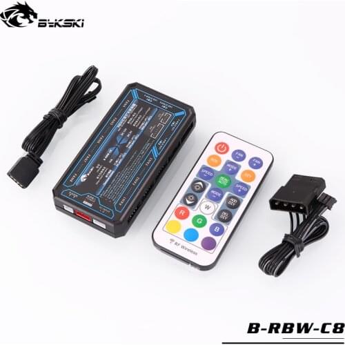 Bykski rbw lighting system led controller supports control of many rbw devices synchronous motherboard 5V B-RBW-C8