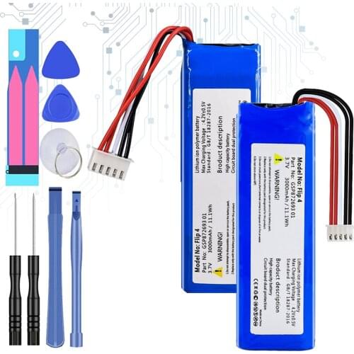 GSP872693 (GSP872693 01) 3000mAh Replacement Battery for JBL Flip 4, Flip4 Special Edition flip4