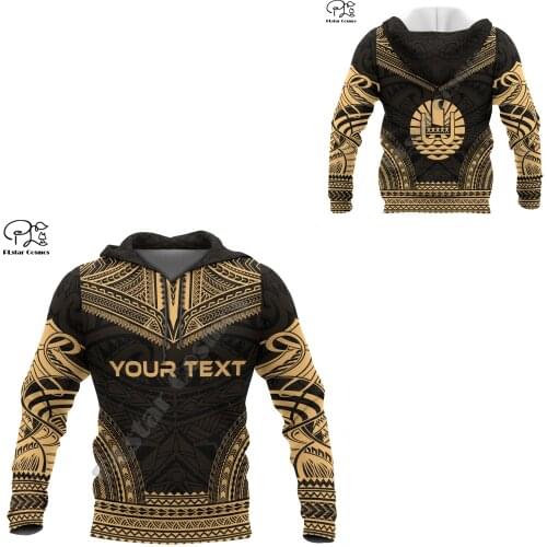 NewFashion French Polynesia Art Tahiti Country Flag Tribal Culture Retro Tracksuit 3DPrint Men/Women Autumn Colorful Hoodies B32