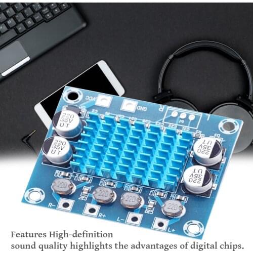 TPA3110 Audio Power Amplifier Board 30W+30W 2.0 Channels Digital Audio Power Amp Circuit Board Module DC8V-26V