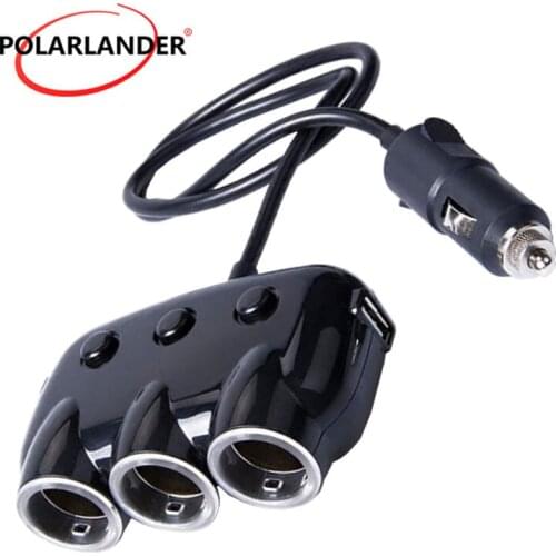 Mini Universal Triple USB Car Vehicle Charger Adapter USB Socket 3 Port Car-charger 2.1A 2A for iPhone For Android