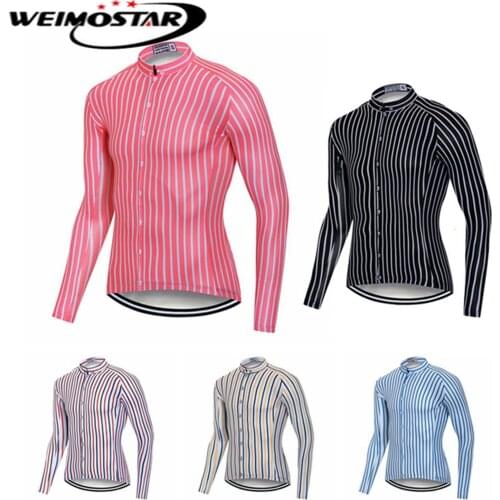 Weimostar Cycling Jersey Men Long Sleeve Winter Bicycle Clothing MTB Pro Quick Dry Outdoor Ropa Ciclismo Bike Jersey Shirts