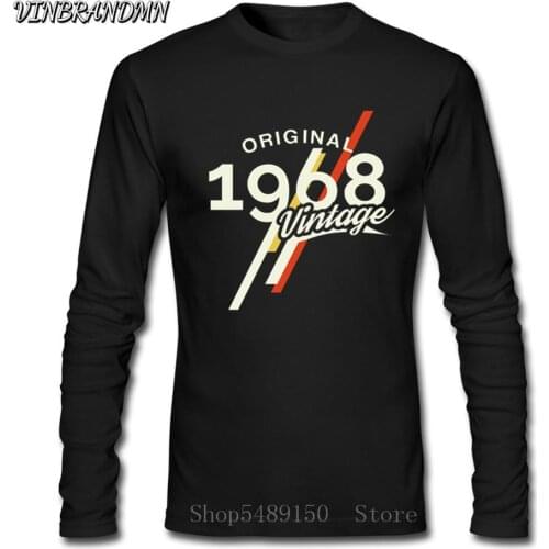 Vintage Brand T-Shirt Fathers Day Present Comfortable T Shirt 1968 Classic Casual Fashion Birthday Party Best Gift Popular Tees
