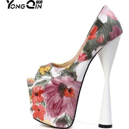 Sexy Women Ultra High Heels 20cm Women Pumps Shoes High Heels Sandals Womens Pumps Shoes SIZE 34-43