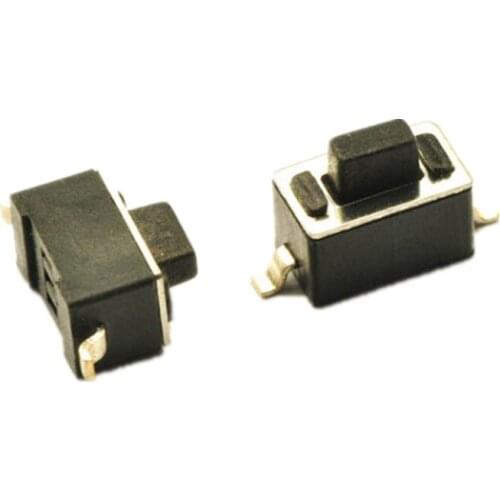 1000pcs/lot 2Pin 3X6X5mm Black/White Head Button Push Button Switch Momentary Tact Switch SMD Micro Button For Speaker Audio