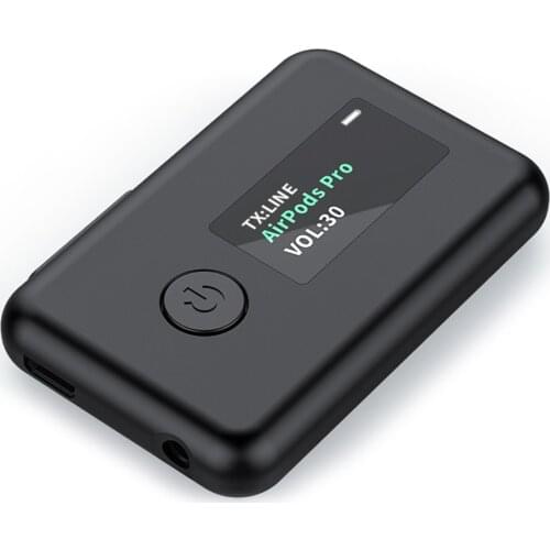 Bluetooth 5.0 Adapter Audio Stereo Dongle for TV PC Car Headphones Speaker 3.5mm AUX Music 2 in 1 Wireless Transmitter Receiver