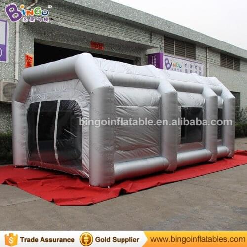 Free express 6X4X2.7M inflatable spray booth mobile painting cabin high quality car spray paint room toy tent made in China