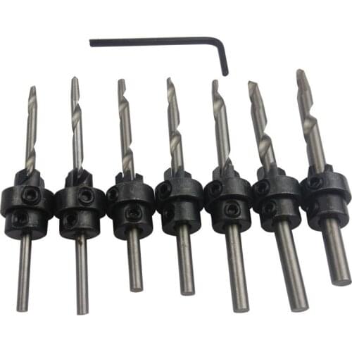 Wood screw drill / counterbores / countersunk head drill sets / /7 / cone drill woodworking drill / carpentry openings