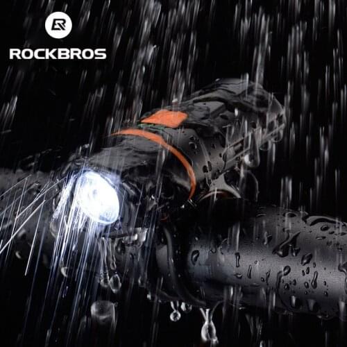 ROCKBROS Bicycle Lights USB Rechargeable IP6 Waterproof Headlights Road Bike Light Night Riding Glare Flashlight Bike Accessorie