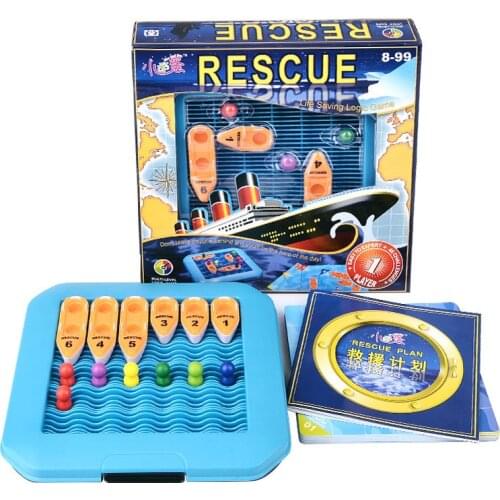 IQ Puzzle Rescue Logical Thinking Game Family Board Games Smart Toy 48 Challenge With Solution Puzzles Jouet Enfant Intelligent