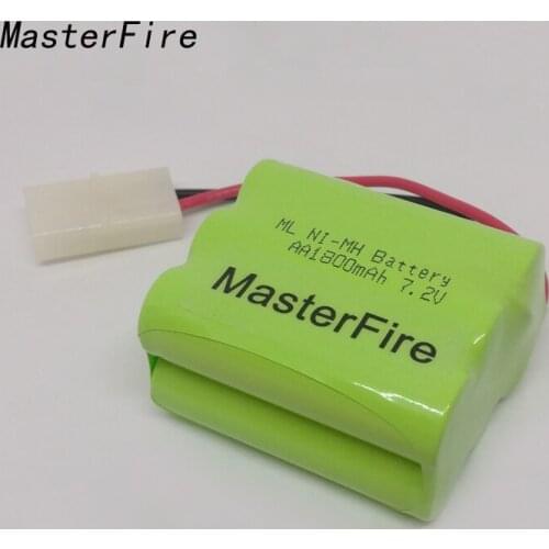 MasterFire New Original Ni-MH 7.2V AA 1800mAh Ni-MH Battery Rechargeable Batteries Pack With Plugs