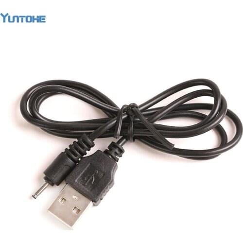 Wholesale -500pcs 70cm High Speed USB to DC2.0 DC 2.0mm black Power Cable 2mm port