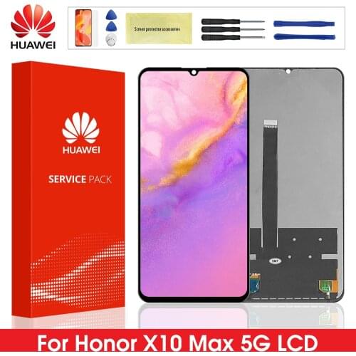 7.09" Original Display For Huawei Honor X10 Max 5G LCD With Touch Screen Digitizer Assembly For Honor X10 5G KKG-AN00 LCD Hot