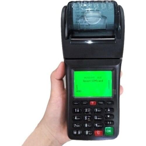 Portable GSM POS Terminal , Wireless GPRS SMS Thermal Printer for Online Orders