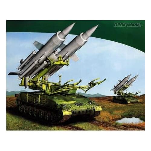 Russian 2K11 krugsam-4 air defense missile launcher DIY Handcraft Paper Model KIT Handmade Toy Puzzles Gift Movie props