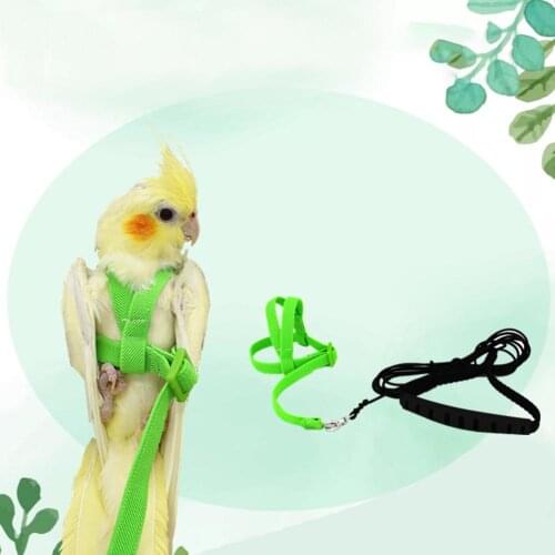 Anti-bite Flying Training Rope Parrot Bird Pet Leash Kits Ultralight Harness Leash Soft Portable Pet Bird Rope Training Supplies