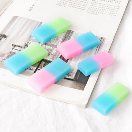 1PCS jelly color rubber translucent pupils childrens art eraser 24 loaded 71082