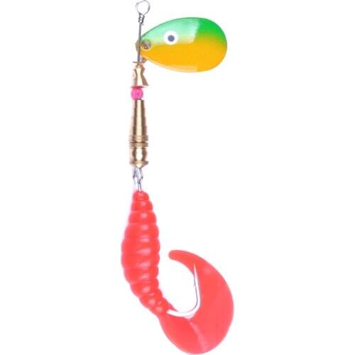 10.5CM-7.3G Spinner Bait Spoon Lures pike Metal With Treble Hooks Arttificial Bass Bait Fishing Lure