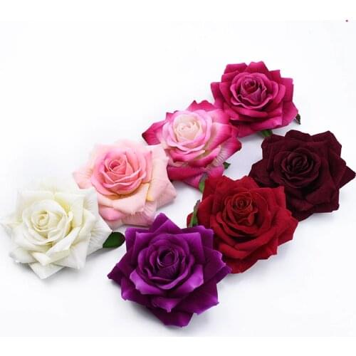 100pcs Wholesale simulation roses home decoration accessories wedding decorative flowers silk flowers for scrapbooking diy gifts